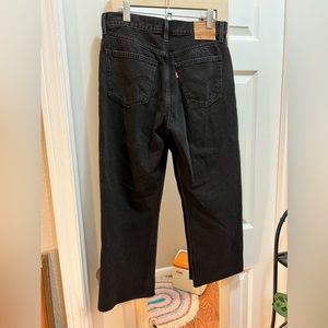 Levi’s Loose Straight black high waisted jeans 27